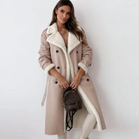 Stylish Long Women's Winter Coat - Seraphina-Apricot-S-State of Style