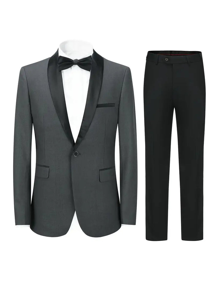 Stylish Luxe Men's Suit - David-Grey-XS-State of Style
