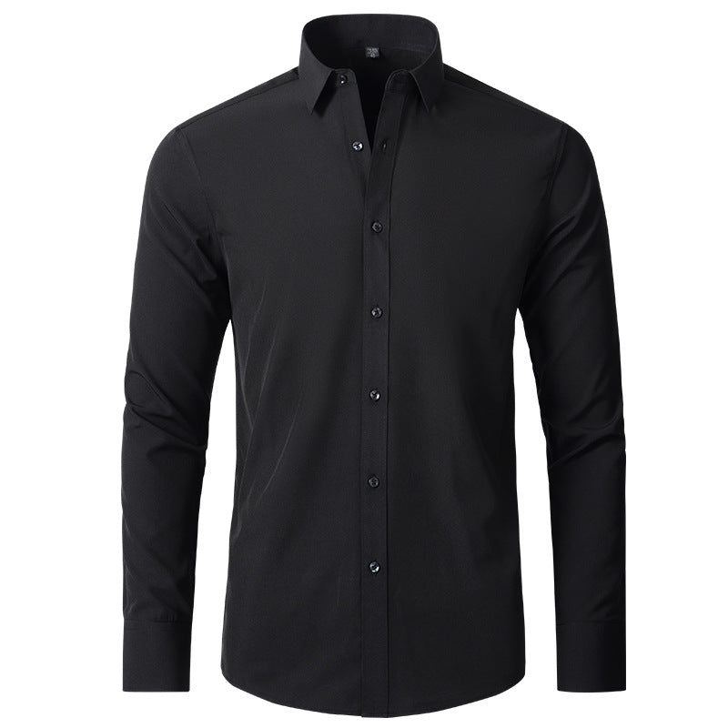 Stylish Men's Button-Up Shirt - Thomas-Black-38-State of Style
