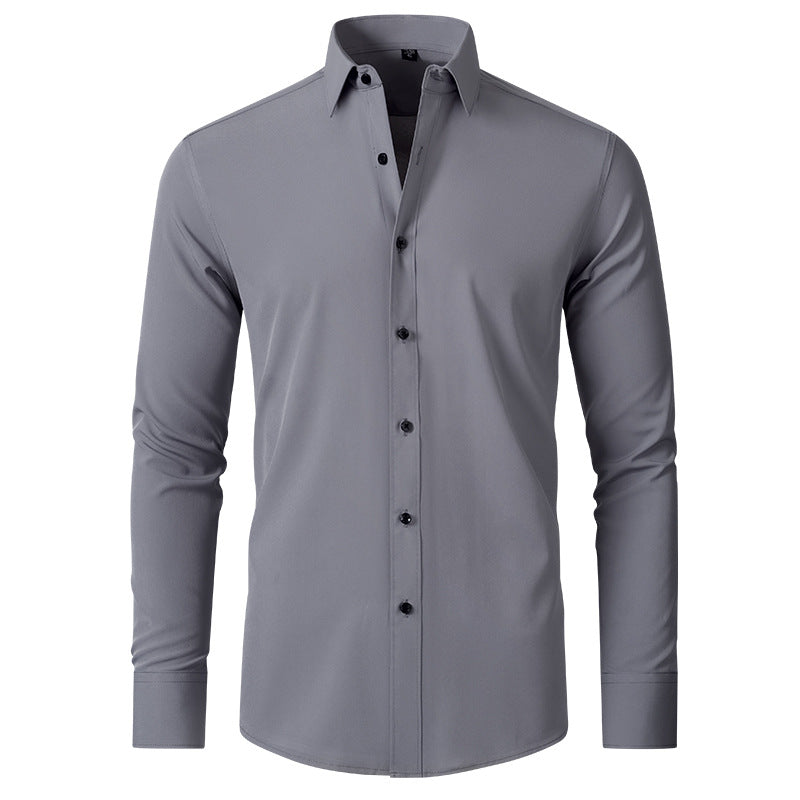 Stylish Men's Button-Up Shirt - Thomas-Grey-38-State of Style