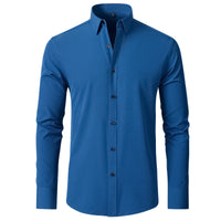 Stylish Men's Button-Up Shirt - Thomas-Light Blue-38-State of Style