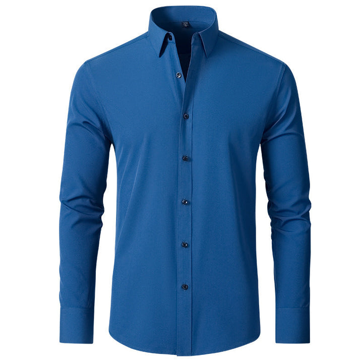 Stylish Men's Button-Up Shirt - Thomas-Light Blue-38-State of Style