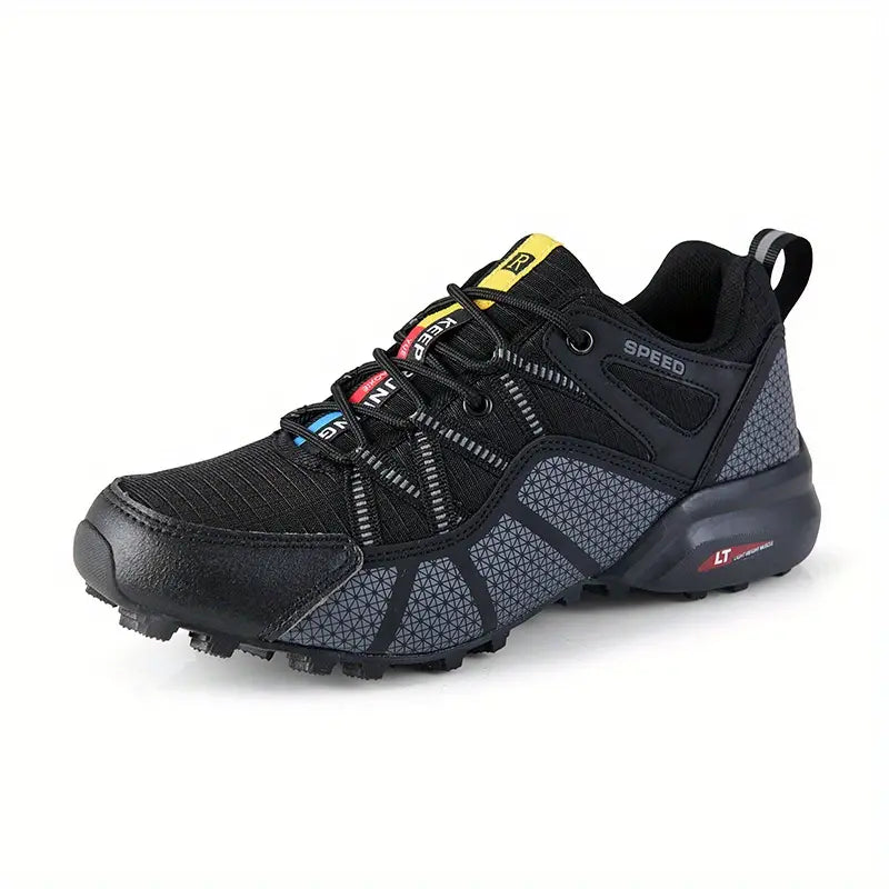 Stylish Men's Hiking Boots - AlpineAce-Black-7-State of Style