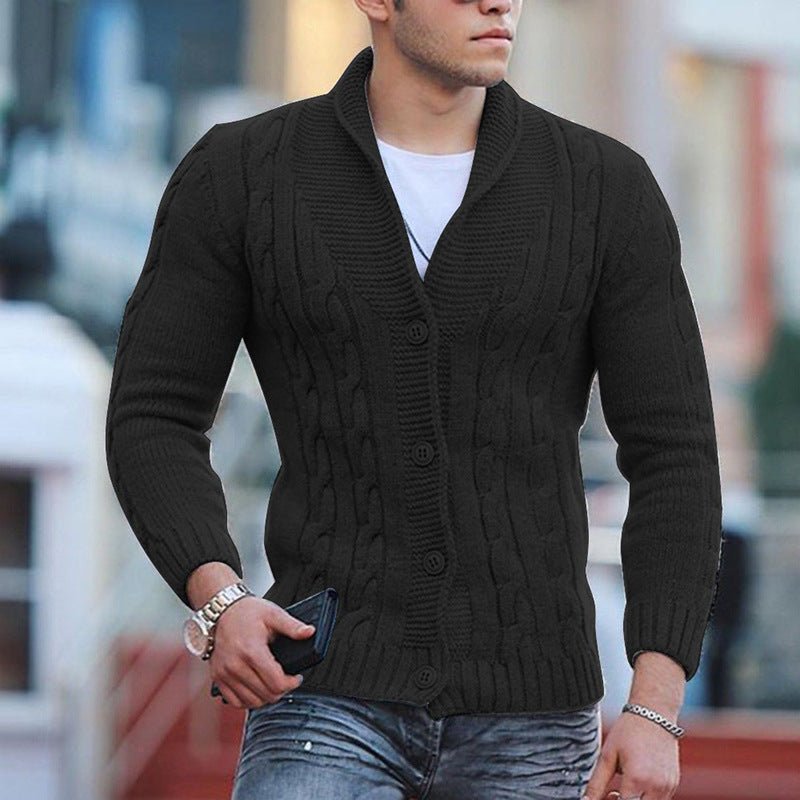 Stylish Men's Jumper - Luca-Black-2XS-State of Style