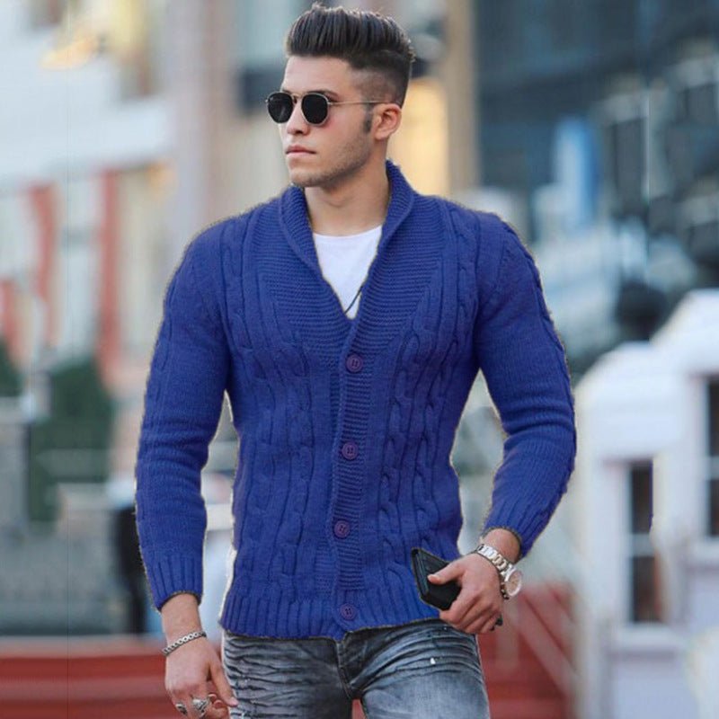 Stylish Men's Jumper - Luca-Blue-2XS-State of Style