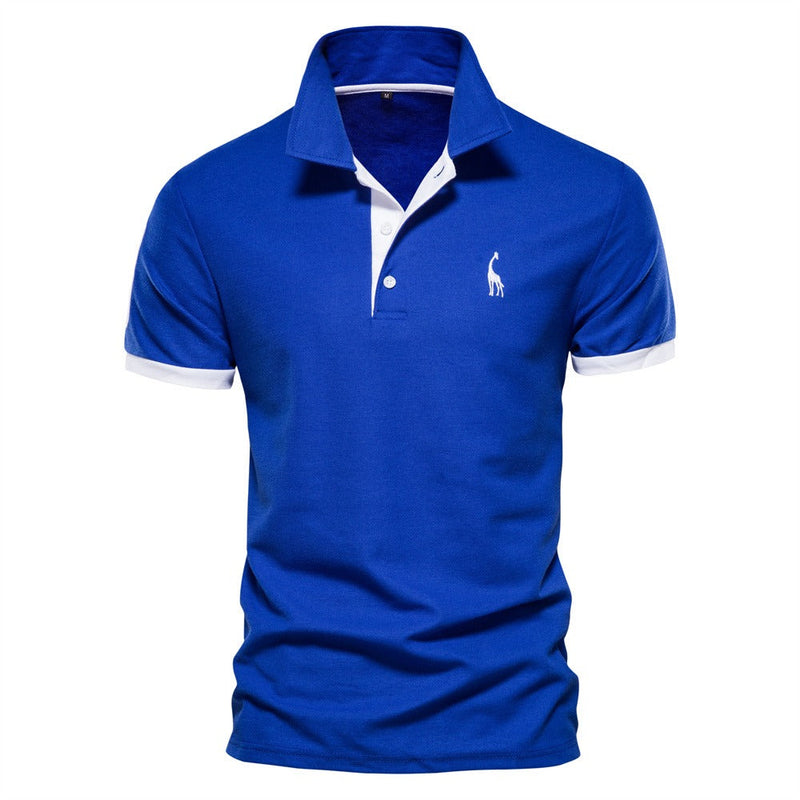 Stylish Men's Polo - Franklin-Blue - White-S-State of Style