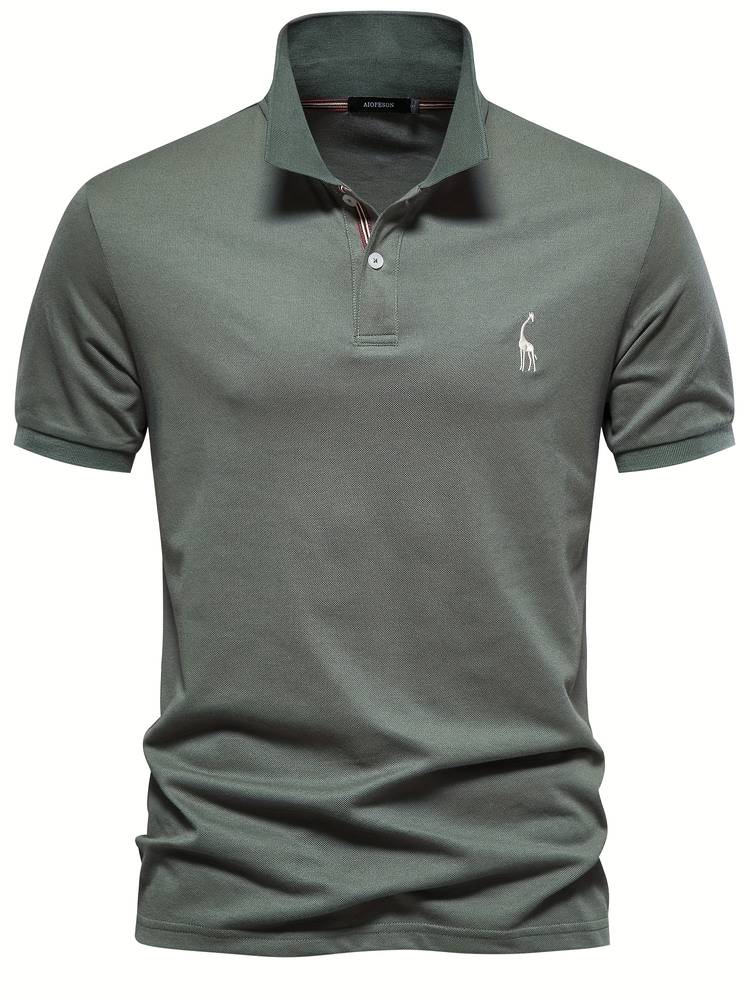 Stylish Men's Polo | Jasper-Army Green-S-State of Style