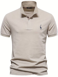 Stylish Men's Polo | Jasper-Beige-S-State of Style
