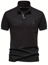 Stylish Men's Polo | Jasper-Black-S-State of Style