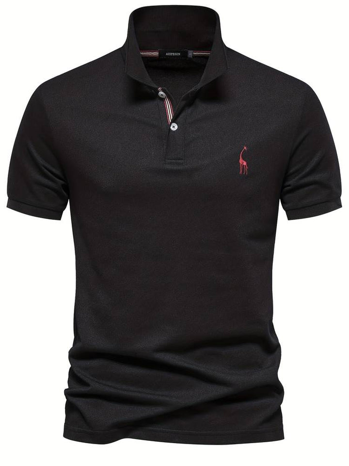 Stylish Men's Polo | Jasper-Black-S-State of Style