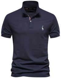 Stylish Men's Polo | Jasper-Dark Blue-S-State of Style