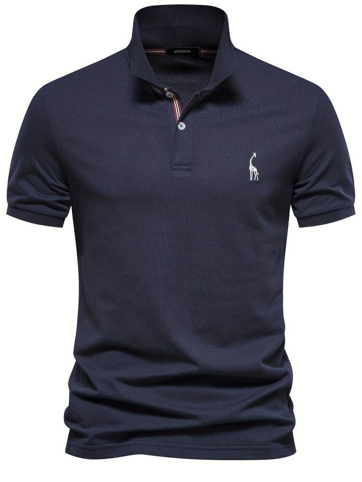 Stylish Men's Polo | Jasper-Dark Blue-S-State of Style