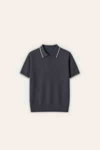 Stylish men's polo shirt made of cashmere-merino wool – Miro-S-State of Style
