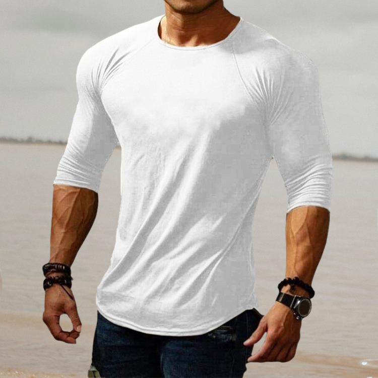 Stylish Men's Slim Fit Stretch Shirt - Felix-White-S-State of Style