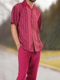 Stylish men's two-piece set for warm days - summer classic-Set H-S-State of Style