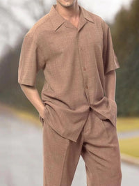 Stylish men's two-piece set for warm days - summer classic-Set J-S-State of Style