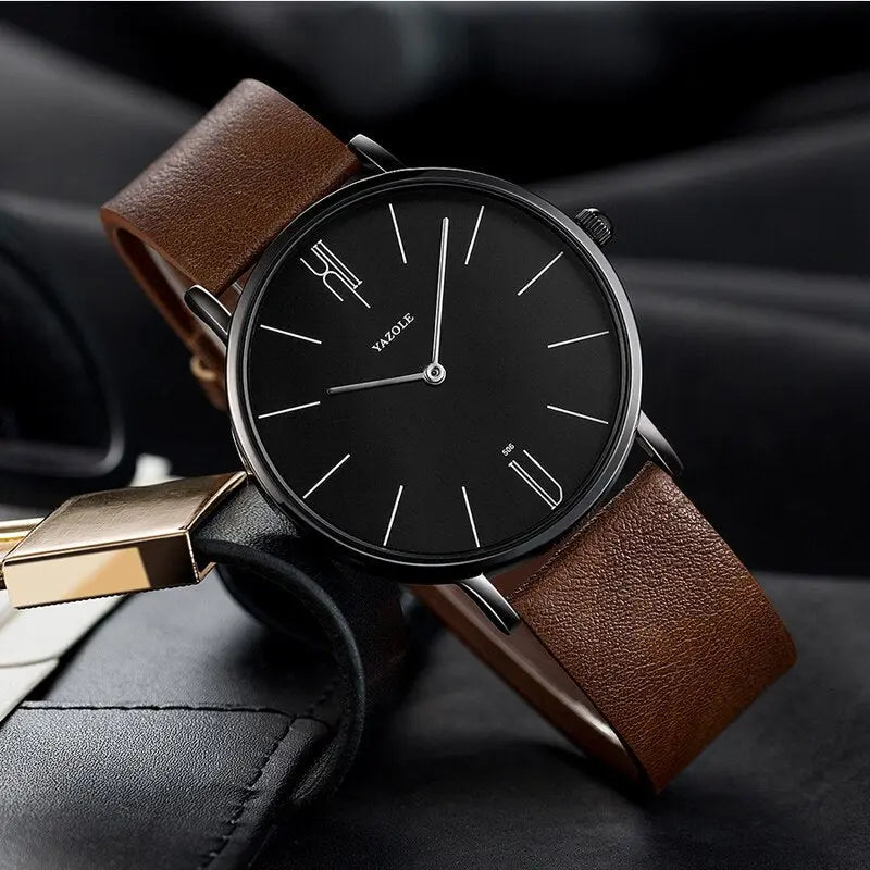 Stylish Men's Watch - Henry-Brown/Black-State of Style