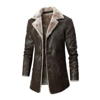 Stylish Men's Winter Coat - Lukas-Brown-S-State of Style