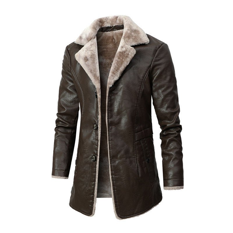 Stylish Men's Winter Coat - Lukas-Brown-S-State of Style