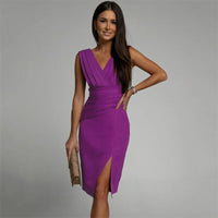 Stylish Midi Dress - Selena-Purple-S-State of Style