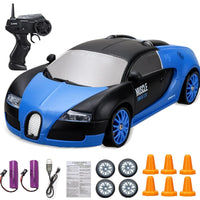 Stylish Mini Drifter for Thrilling Adventures - SwiftDrift-Bugatti Chiron Blue (2x battery)-State of Style