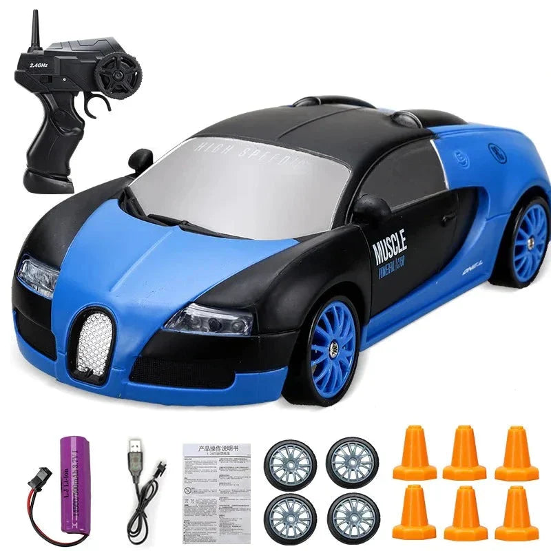 Stylish Mini Drifter for Thrilling Adventures - SwiftDrift-Bugatti Chiron Blue-State of Style