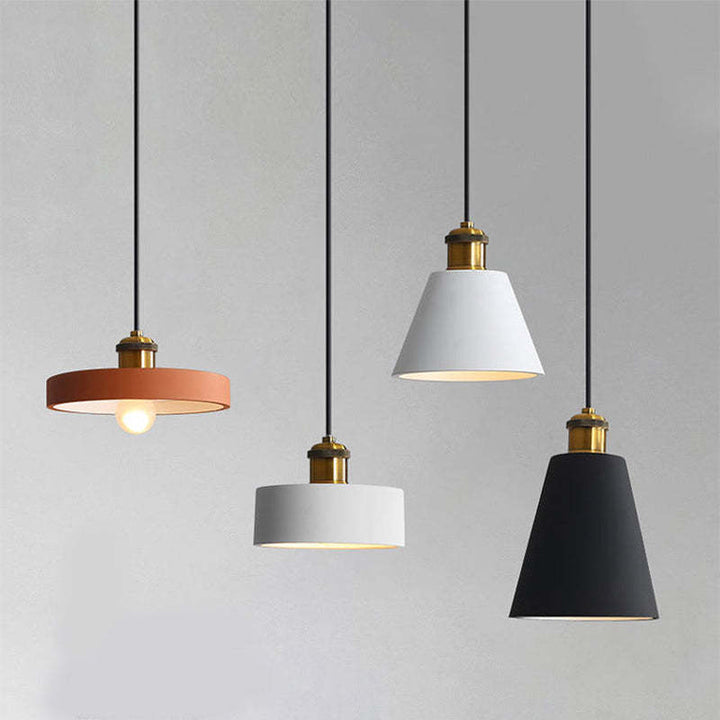 Stylish Morandi Design LED Pendant Light - MoraGlow-A-White-State of Style