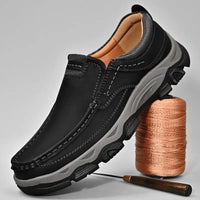 Stylish Orthopaedic Men's Shoes - Lucas-6-Black-State of Style