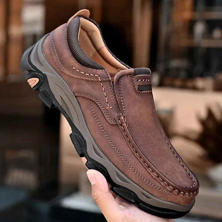 Stylish Orthopaedic Men's Shoes - Lucas-6-Brown-State of Style