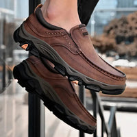 Stylish Orthopaedic Men's Shoes - Lucas-6-Brown-State of Style