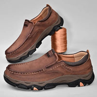 Stylish Orthopaedic Men's Shoes - Lucas-6-Light Brown-State of Style