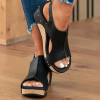 Stylish Orthopedic Women's Wedge Sandals - Lara Wegner-Brown-35-State of Style