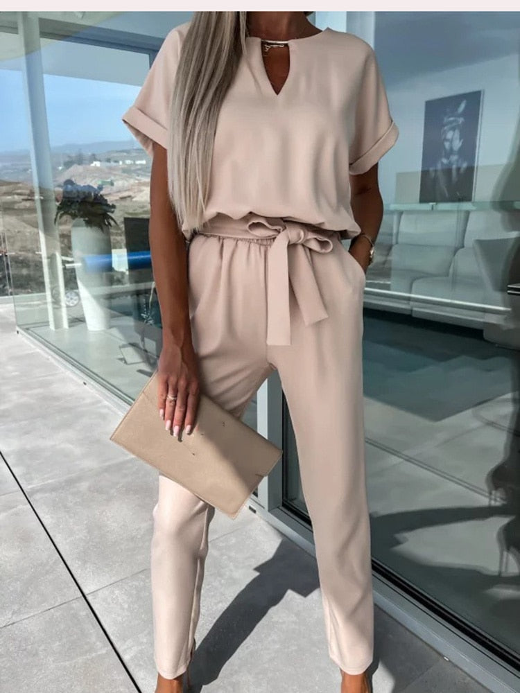 Stylish Patty Jumpsuit - Elise-Bright Pink-S-State of Style