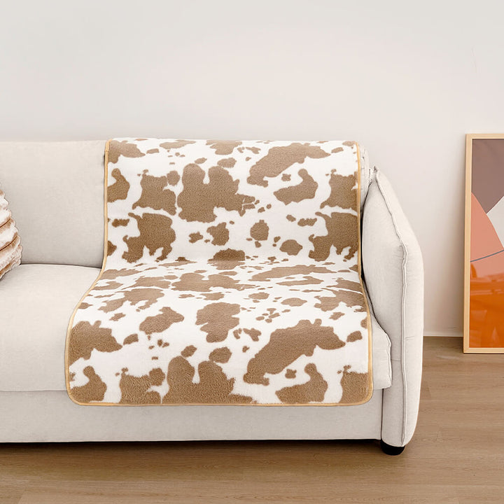 Stylish Pet Blanket with Cow Print - CozyCow-70 cm × 90 cm-State of Style