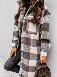 Stylish Plaid Jacket | Nostalgic & Trendy-Brown-S-State of Style