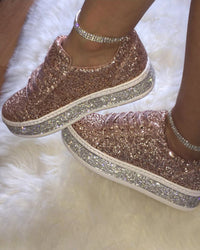 Stylish Platform Glitter Ladies Sneakers - Sienna-Silver-4-State of Style