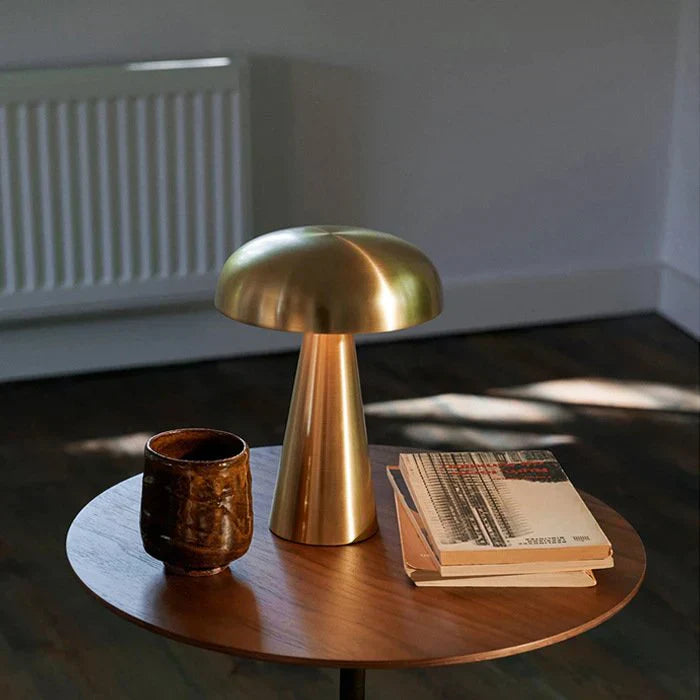 Stylish Portable Table Lamp - ShroomLite-Gold-State of Style