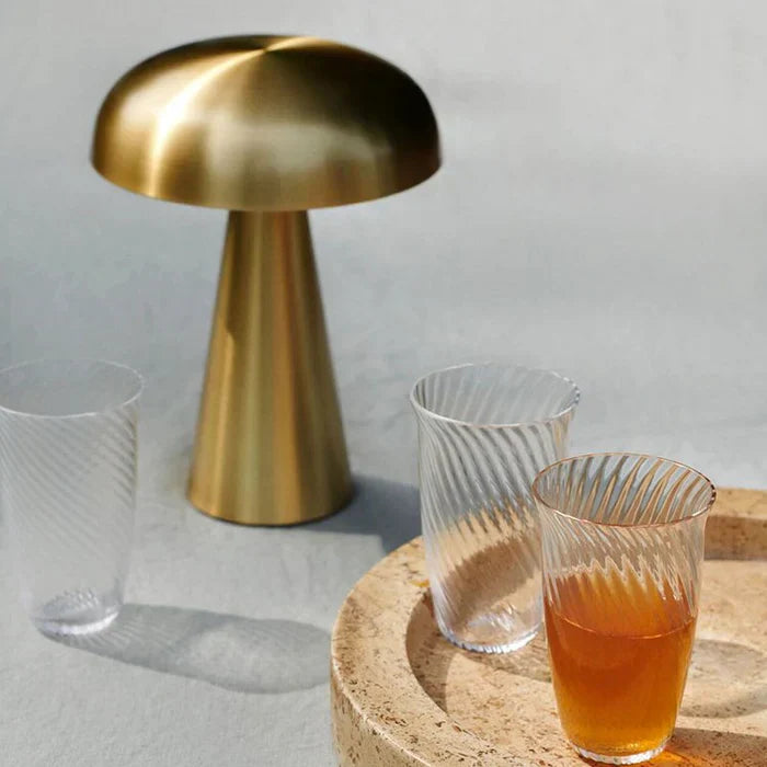 Stylish Portable Table Lamp - ShroomLite-Gold-State of Style