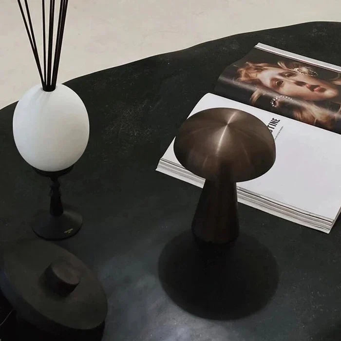 Stylish Portable Table Lamp - ShroomLite-Gold-State of Style