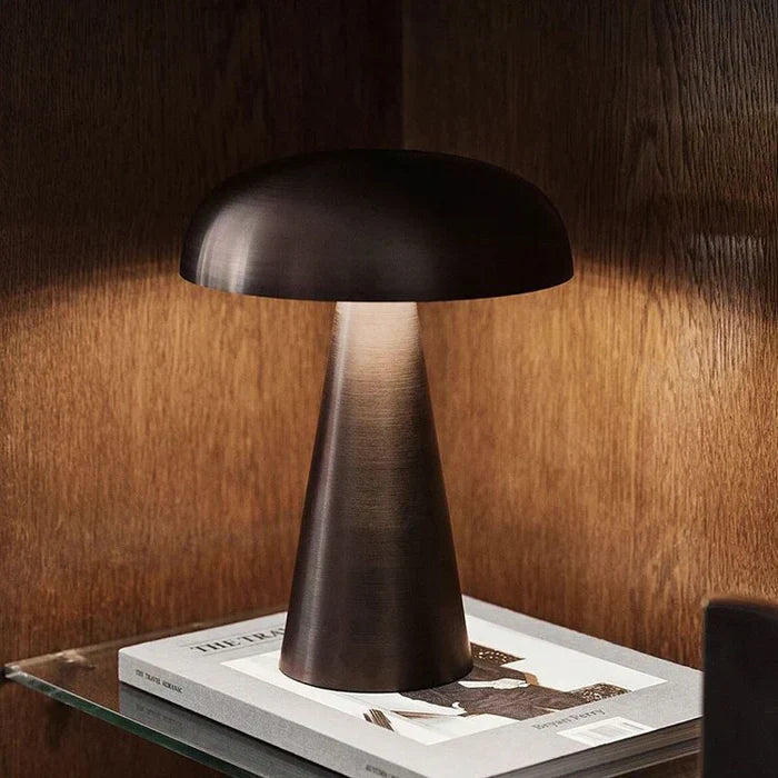 Stylish Portable Table Lamp - ShroomLite-Gold-State of Style