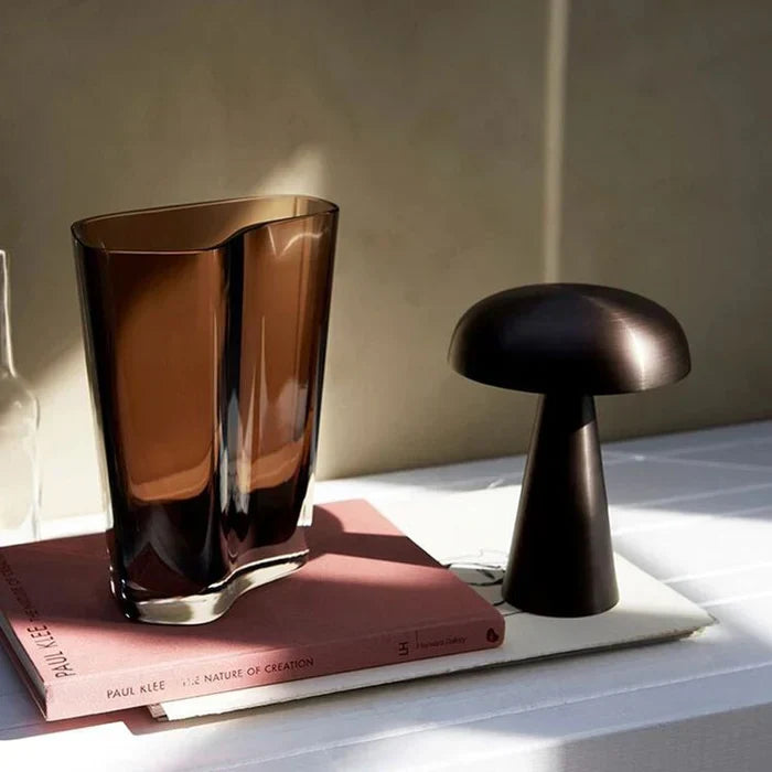 Stylish Portable Table Lamp - ShroomLite-Gold-State of Style