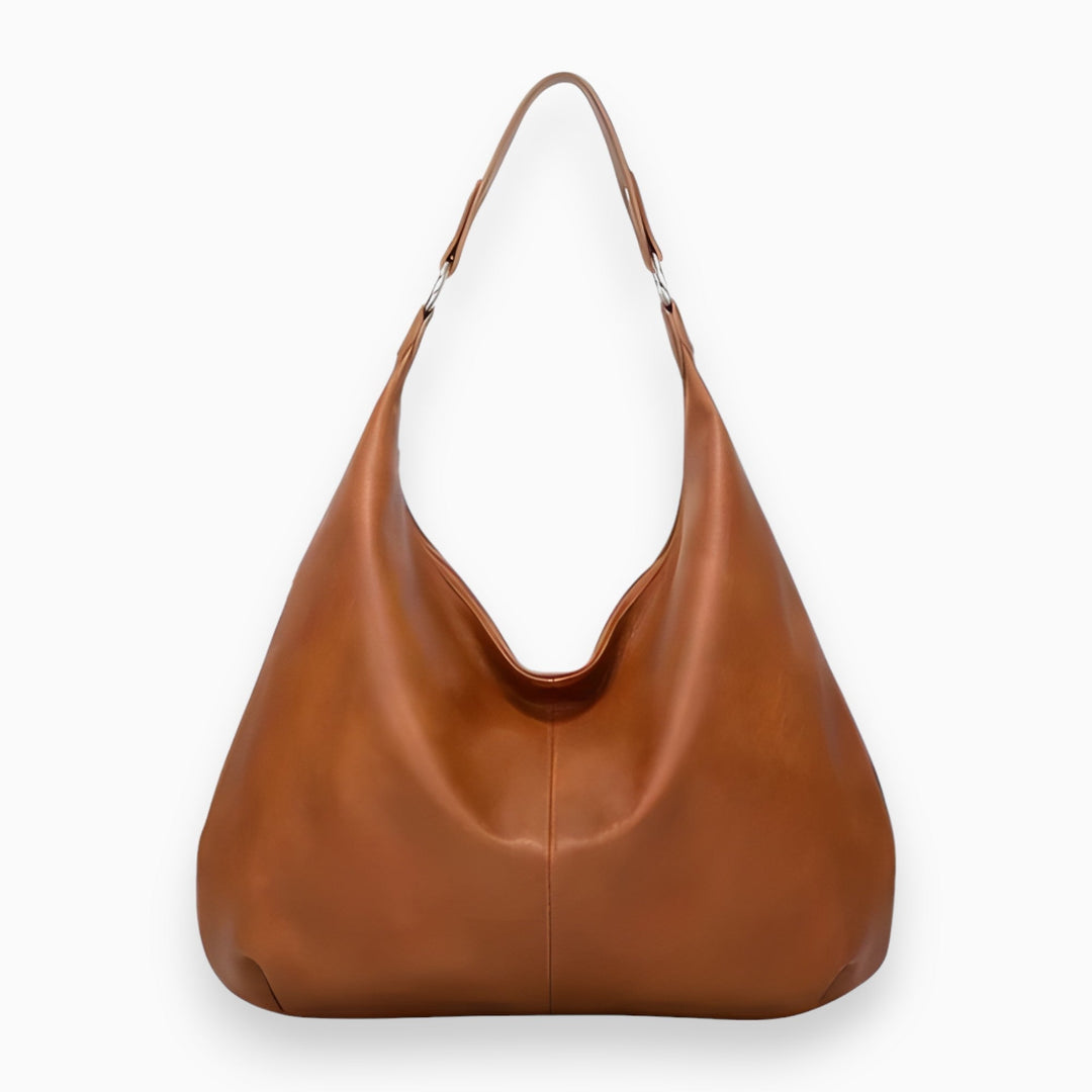 Stylish PU Leather Handbag - Bella-Brown-State of Style