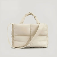 Stylish Quilted Ladies Designer Handbag - Sofia-Beige-State of Style