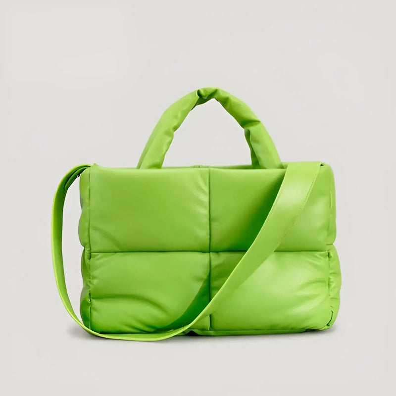 Stylish Quilted Ladies Designer Handbag - Sofia-Light Green-State of Style