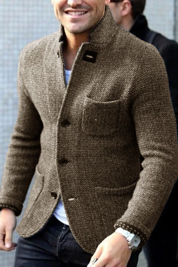 Stylish Retro Men's Vest - Victor-Khaki-S-State of Style