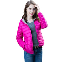Stylish Reversible Women's Down Jacket - Aurora-Blue-S-State of Style