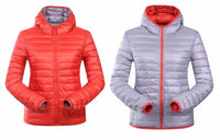 Stylish Reversible Women's Down Jacket - Aurora-Blue-S-State of Style