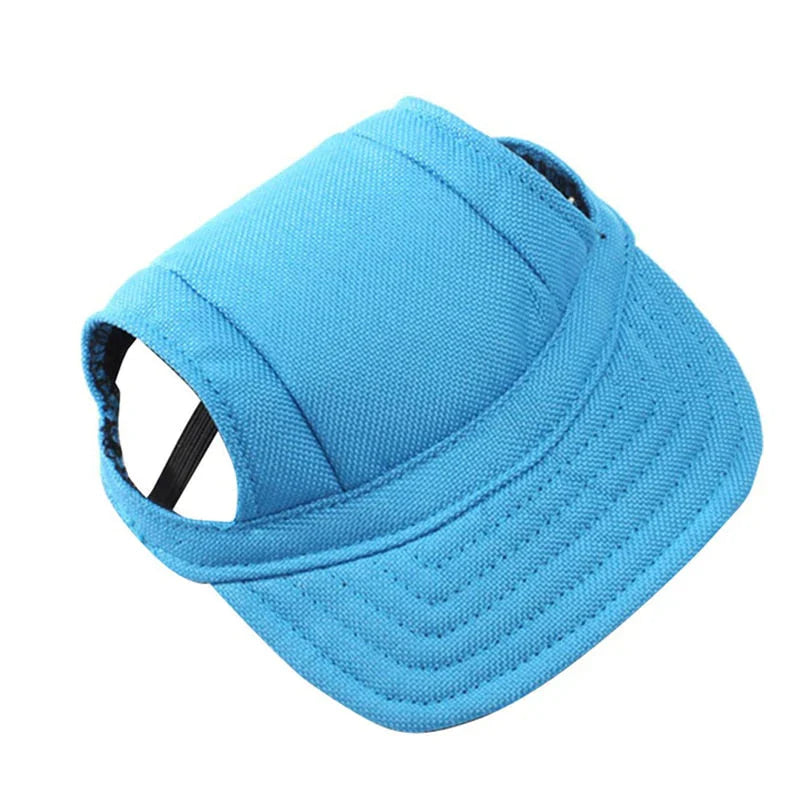 Stylish Round Brim Dog Hat - SunnyPaws-Blue-S-State of Style