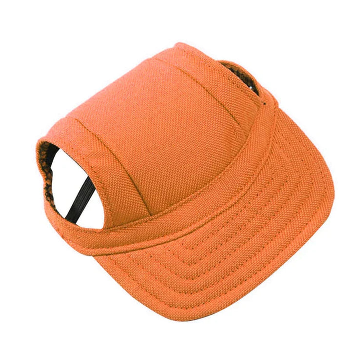 Stylish Round Brim Dog Hat - SunnyPaws-Orange-S-State of Style