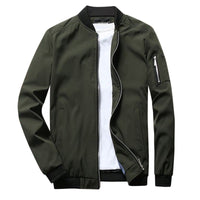 Stylish Short Summer Jacket for Men - Vernon-Army Green-M-State of Style